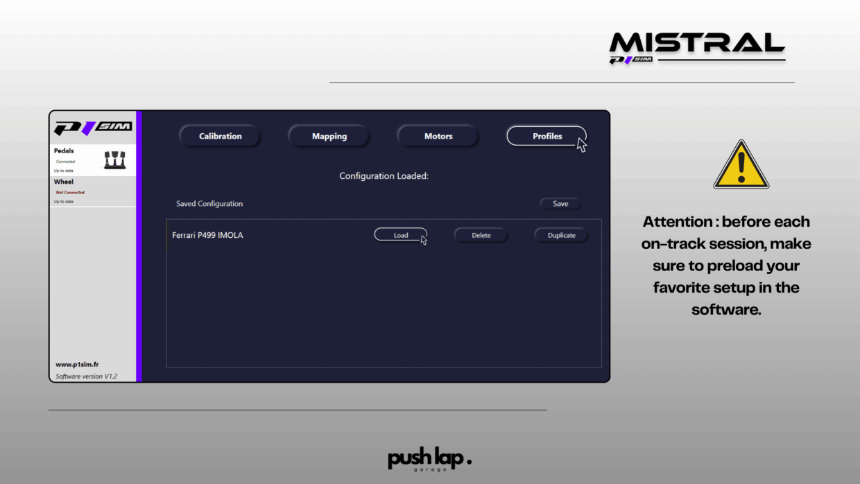 P1 SIM MISTRAL LMU profiles