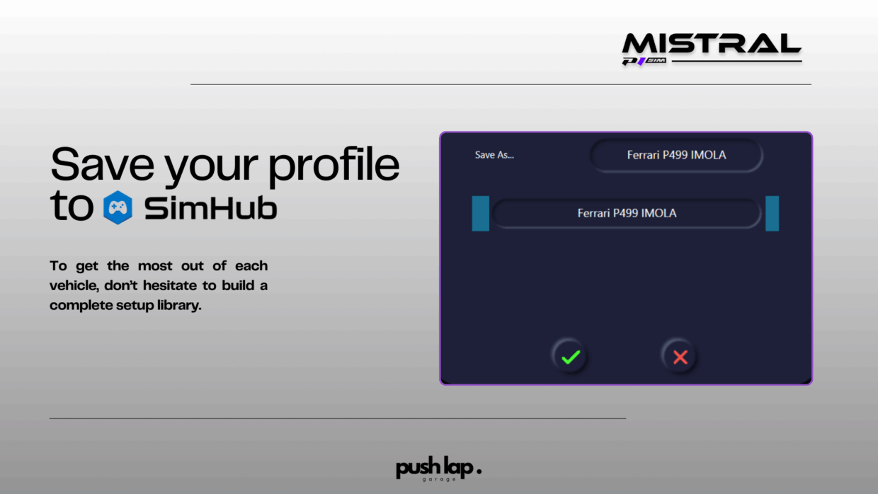 P1 SIM MISTRAL LMU save